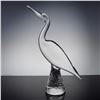 Image 1 : Marcolin Ronneby Glass Sculpture, Heron, Signed