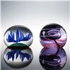 Image 1 : 2pc Art Glass Paperweights