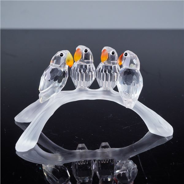 Swarovski Crystal Figurine, Lovebirds Baby, Model 199123