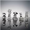 Image 2 : 5pc Swarovski Crystal Figurines, Cats, Dogs, and Fox