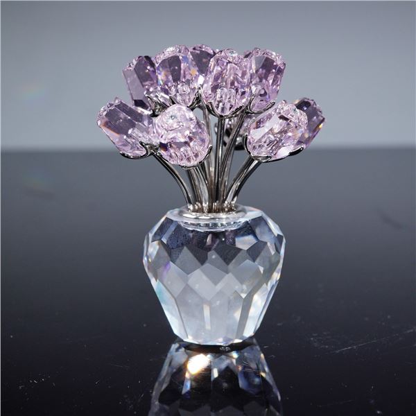 Swarovski A Dozen Pink Crystal Roses Figurine, The Secret Garden Collection