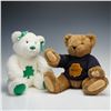 Image 1 : 2pc Vermont Teddy Bear & Build A Bear Workshop Plush Bears, Irish Themed