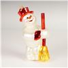 Image 1 : Christopher Radko Snowman with Broom Christmas Ornament