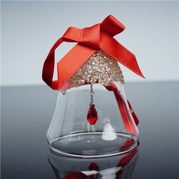 Swarovski Crystal Ornament, Bell Golden Shadow Small