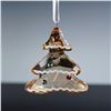 Image 2 : 2pc Swarovski Crystal Tree Ornaments, Gingerbread Tree & Star