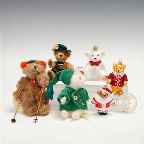 7 Hermann Spielwaren and Other Bear Christmas Tree Ornaments