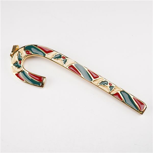 Wallace Silversmith Wintergreen Candy Cane Ornament