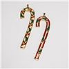 Image 1 : 2pc Wallace Silversmith Cinnamon and Clove Candy Cane Ornament
