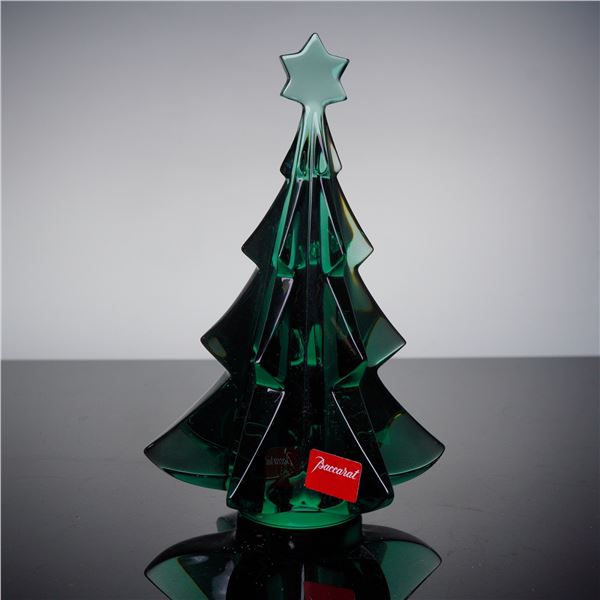 Baccarat Crystal Christmas Tree Sculpture