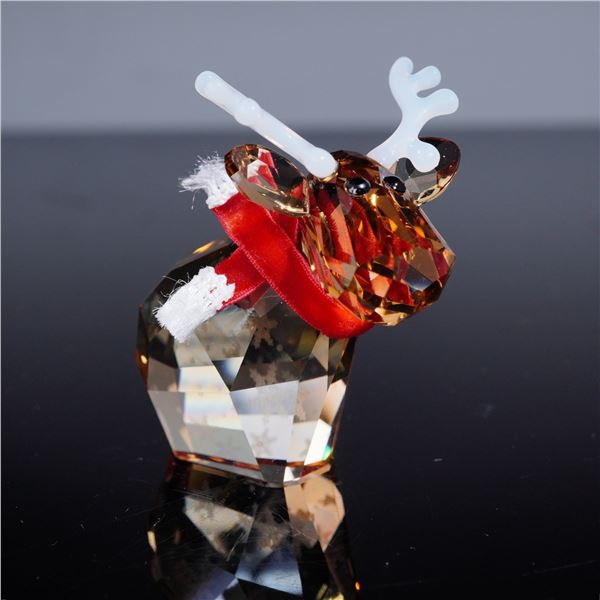 Swarovski Crystal Lovlots Figurine, Reindeer Mo