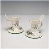 Image 6 : 4pc Spode Christmas Tree Plate, Mug and Candle Holders