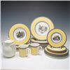 Image 9 : 19pc Villeroy & Boch Audun Chasse & Fleur Mixed Dinnerware Set