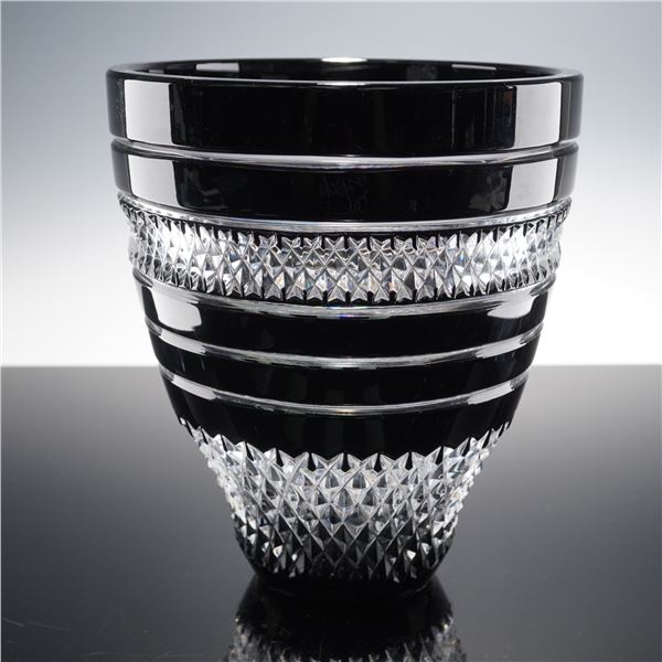 Waterford Crystal by John Rocha Bouquet Vase, Black Cut To Clear