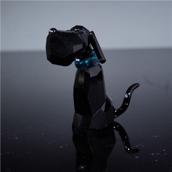 Swarovski Lovlots Salvatore Dog Figurine, Reference 935721, Retired 2011