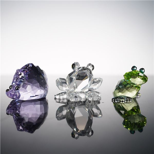 3pc Swarovski Crystal Animal Figurines