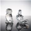 Image 2 : 2pc Swarovski Crystal Figurines, Owlet and Dove