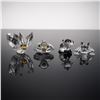 Image 1 : 4pc Swarovski Crystal Figurines, Butterfly, Duck, Panda, and Frog