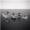 Image 2 : 4pc Swarovski Crystal Figurines, Butterfly, Duck, Panda, and Frog