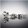 Image 3 : 4pc Swarovski Crystal Figurines, Butterfly, Duck, Panda, and Frog