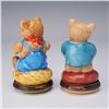Image 3 : 2pc Halcyon Days Teddy Bear Treasure Boxes