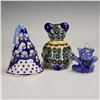 Image 8 : 7pc Boleslawec and The Potting Shed Delft-Style Animal Figurines