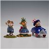 Image 4 : 5pc Wee Forest Folk Figurines, 4th of July Themed