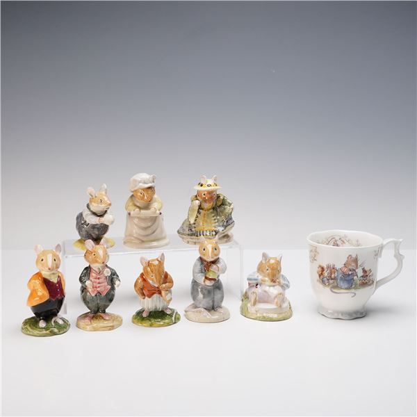 9pc Royal Doulton Beatrix Potter Figurines and Mug