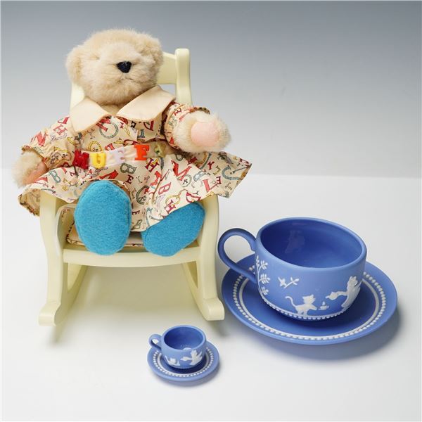 3pc Muffy VanderBear Alphabet Plush with Chair and Teacup Sets