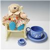 Image 1 : 3pc Muffy VanderBear Alphabet Plush with Chair and Teacup Sets