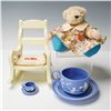 Image 2 : 3pc Muffy VanderBear Alphabet Plush with Chair and Teacup Sets