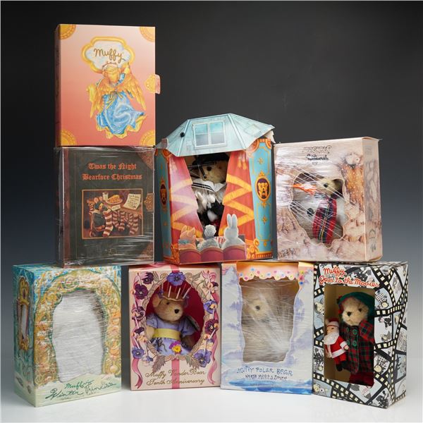 8pc Muffy Vanderbear Collectible Bears from North American Bear Co. Inc.