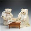 Image 1 : 3pc Vermont Teddy Bear Co. Nativity Scene Plushes