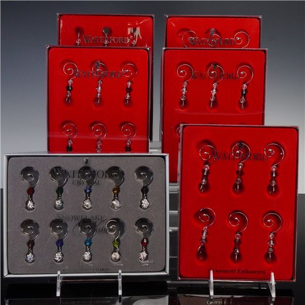 6pc Waterford Crystal Ornament Enhancer Sets