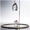 Image 1 : 2pc Swarovski Crystal Mouse Figurine and Holiday Village Ornament