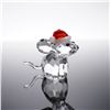 Image 5 : 2pc Swarovski Crystal Mouse Figurine and Holiday Village Ornament