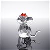 Image 6 : 2pc Swarovski Crystal Mouse Figurine and Holiday Village Ornament