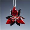 Image 2 : 2pc Swarovski Crystal Tree Ornaments, Poinsettia & Candy Cane