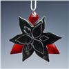 Image 4 : 2pc Swarovski Crystal Tree Ornaments, Poinsettia & Candy Cane