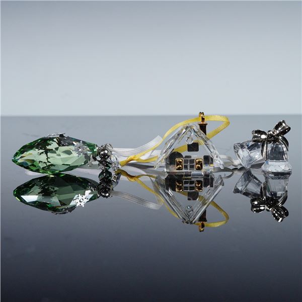 3pc Swarovski Crystal Ornaments