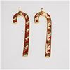 Image 1 : 2pc Wallace Silversmith Dove and Chime Candy Cane Ornament