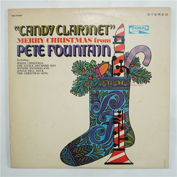 Pete Fountain Vinyl Record, Candy Clarinet Merry Christmas