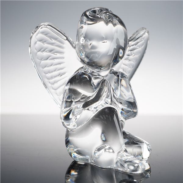 Baccarat Crystal Figurine Seated Angel