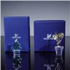Image 5 : 2pc Swarovski Crystal Figures, Christmas Tree and Narcissus Rhodium