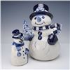 Image 1 : 2pc The Potting Shed Deham Pottery Snowman Figurines