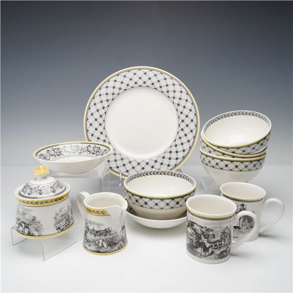 11pc Villeroy & Boch Mixed Dinnerware- Audun Ferme, Chasse & Promenade