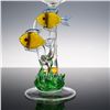 Image 3 : 2pc Yurana Design Handmade Glass Figural Goblets, Fish Motif