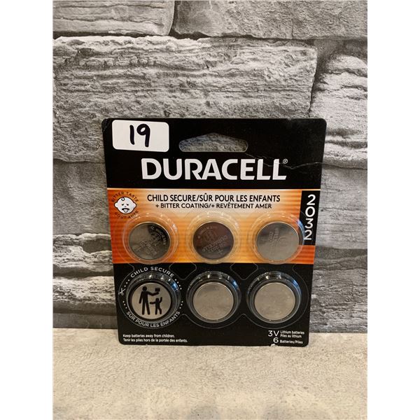 Duracell 6 Pack 3V Lithium Batteries 2032