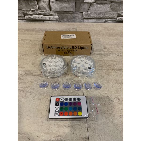 Submersible LED Lights 3x1.5V Type AAA 2 Pcs