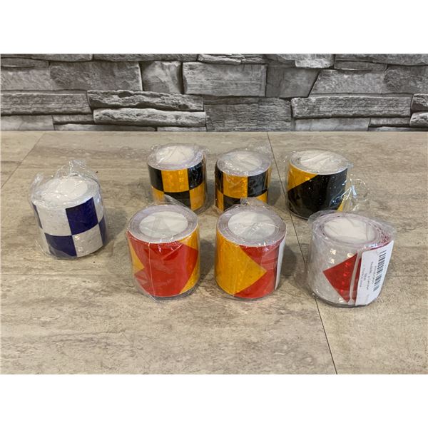 Lot of 7 Rolls Of Reflective Safety Tape