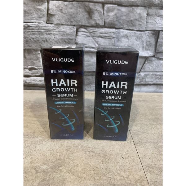 Lot of 2 - 5% Minoxidil Hair Growth Serum - 60ml x 2